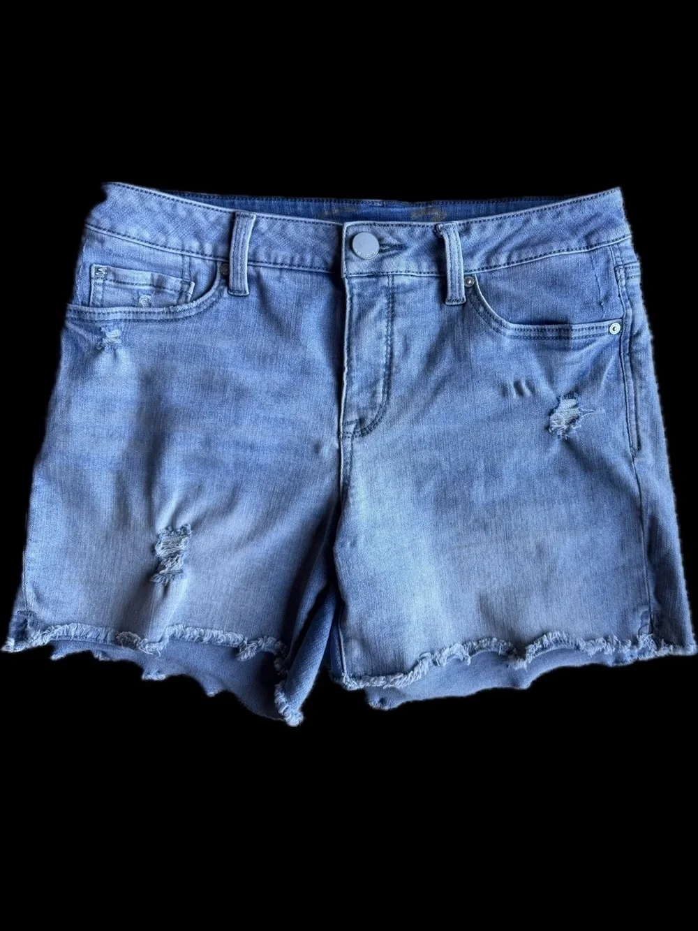 7 SEVEN FOR ALL MANKIND | 8 | Weekend Short Blue Denim The Straight Cutoff Denim